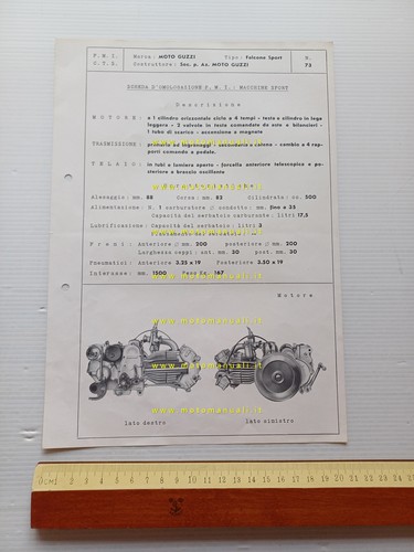 Moto guzzi falcone - falcone, sport