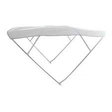 CAPOTTINA TENDALINO PARASOLE BIANCO 4 ARCHI ALTEZZA 150 CM PER BARCA E GOMMONE