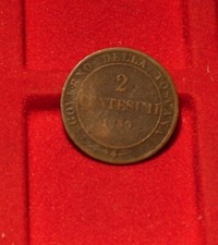 MONETA 2 Centesimi 1859 -Italia Toscana  Governo Provvisorio