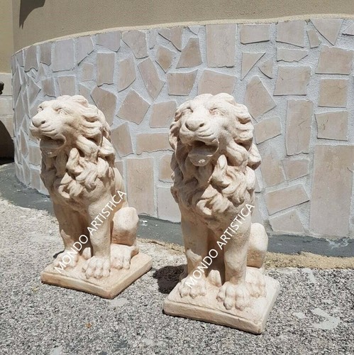 Coppia leoni statua leone - coppia,