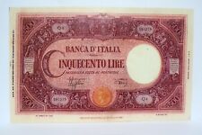 500 LIRE GRANDE "C" 30 / 03 / 1943 BANCONOTA PUBBLICITARIA FAC- SIMILE