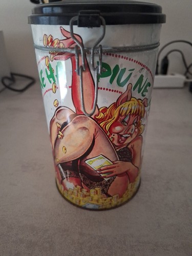 Salvadanaio vintage barattolo - salvadanaio,