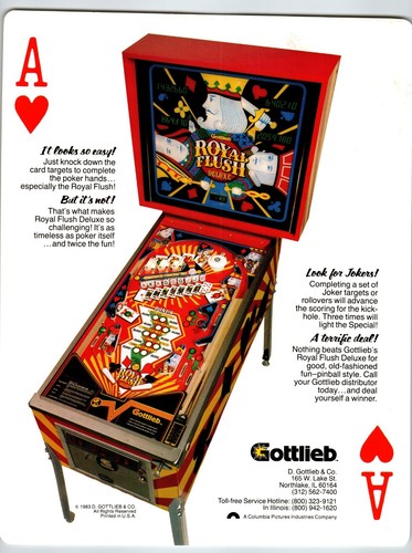 Royal flush deluxe pinball - deluxe,