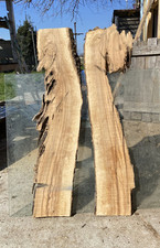 Coppia di tavole di legno di ulivo Max 105xmax26x3