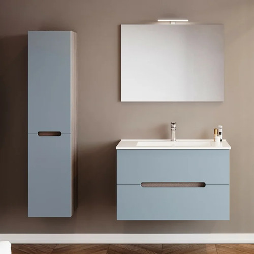 Mobile bagno sospeso rovere - mobile, 80