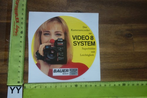Vecchio adesivo media camera