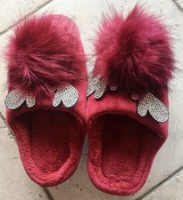 Pantofole invernali rosse nuove misura 36 37