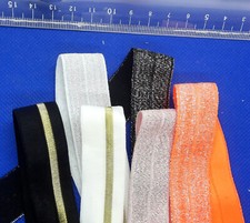 Nastro a rullo in gomma pieghevole da 1 m x 20 mm con effetto glitter metalli...