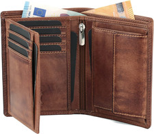 ® - Portafoglio in Vera Pelle