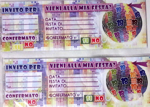Inviti per festa compleanno - per,