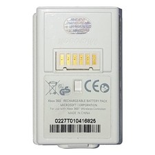 Batteria Ricaricabile Ufficiale Microsoft - Bianco (Xbox 360)