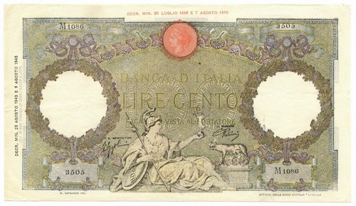 100 lire capranesi aquila - 100,