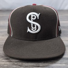 Cappello Berretto Baseball SPY+ Surf Skate New Era 59Fifty Fitted 7 3/8 Marrone 58,7 Cm FX 