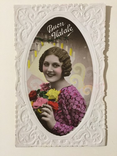 Cartolina buon natale - buon, vintage