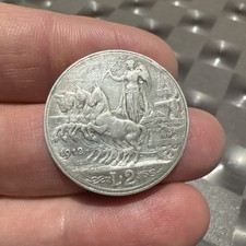 Moneta 2 Lire 1912 Quadriga
