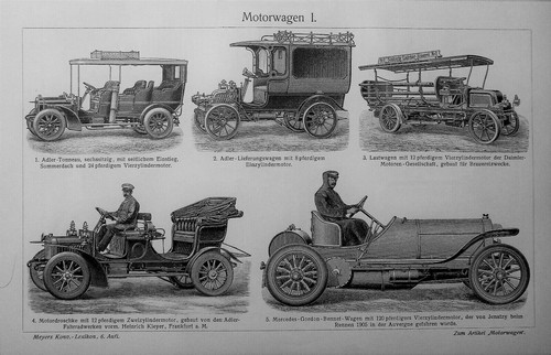 1898 antica litografia veicoli - antica, litografia:veicoli