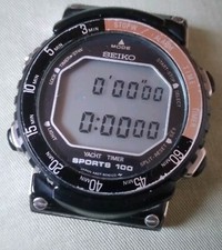 SEIKO Yacht Timer A827 digital chronograph vintage 1980s