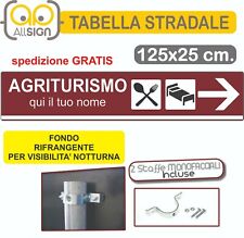 Cartello segnaletico in ferro