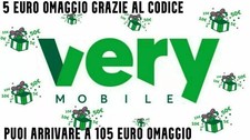Very mobile COUPON SCONTO B8S8KEAJ BUONO Codice amico FINO A 15 EURO VERYMOBILE