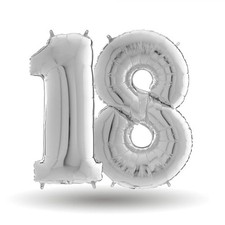 Pallone compleanno numero 18