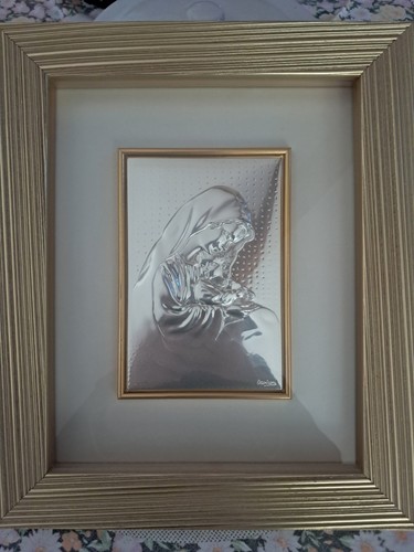 Quadro sacro argento - , inserti