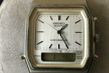 Orologio Da Polso Seiko Quarzo Analogico Digitale Sveglia Cronografo H461-5019 Batteria Nuova