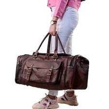 Borsa Da Viaggio In Vera Pelle