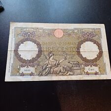 Vecchia Banconota Regno D Italia 100 Lire Roma Guerriera 1931 bb Lotto C3