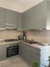 Cucina Angolare Quasi Nuova, Piano Cottura Gas, Forno Elettrico, Legno Olmo