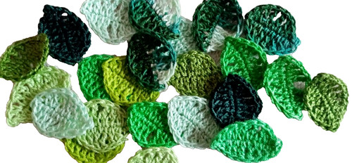 Lotto foglie uncinetto - foglie,