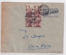 ITALIA REGNO BUSTA CON AFFRANCATURA (quartina) P.A.