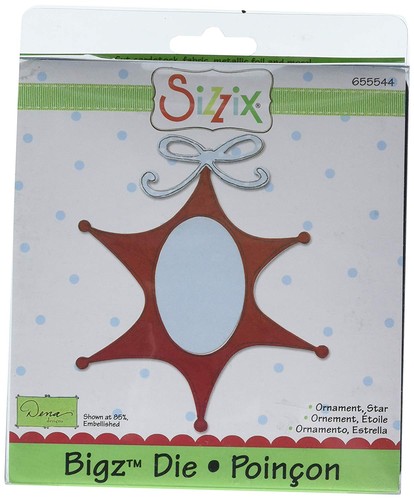 Sizzix star ornamento - bigz, die