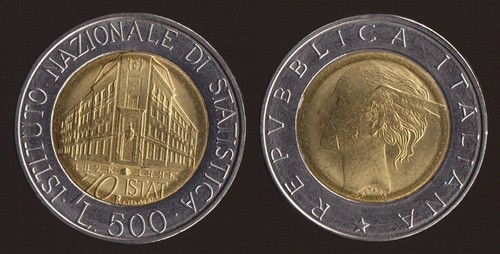 500 lire 1996 istat - 1996,