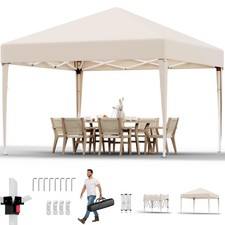 JUMMICO Gazebo 3x3 Pieghevole Impermeabile Gazebo Regolabile Robusto Gazebos