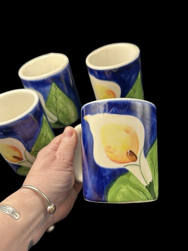 Set tazze calla giglio - tazze, fatte