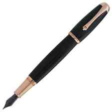 Monteverde Mega Carbon Fibre Rose Gold Trim Fountain Pen Medium Nib MV35703
