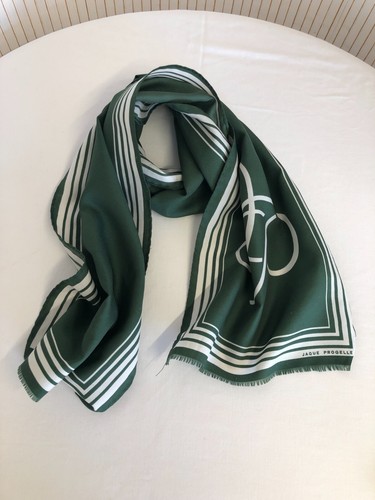 Foulard sciarpa vintage verde - foulard,