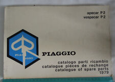 PIAGGIO catalogo ricambi apecar p2 e vespacar p2 1979 ORIGINALE