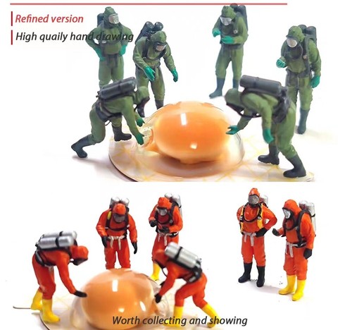 Painted figure model - painted,