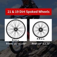 21"/19" Ruote fuse Anteriori Posteriori Per Honda CRF250R CRF450R 02-12 CR 250 R