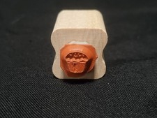 Vintage 1994 Stampin' Up Muffin Cupcake Baked Treat .75" Rubber Stamp