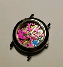 Orologio carica manuale con movimento a vista vintage 35mm