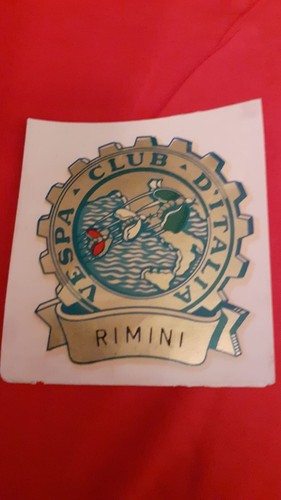 Decal vespa club rimini anni - vespa,