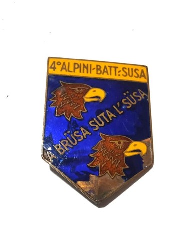 Fregio battaglione alpini susa - fregio,