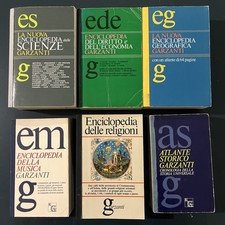 Lotto 6 libri enciclopedie Garzanti