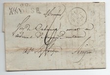 1828 LETTRE GARD MARQUE 29 ANDUSE ANDUZE