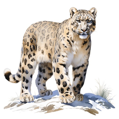 Adesivi leopardo delle nevi - delle,