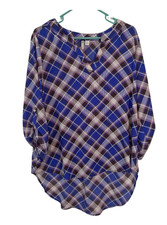 Cato Blue and Purple Plaid