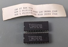 IBM AT ROM Set BIOS, Kit chip ROM maschera vintage OEM 6181028 6181029