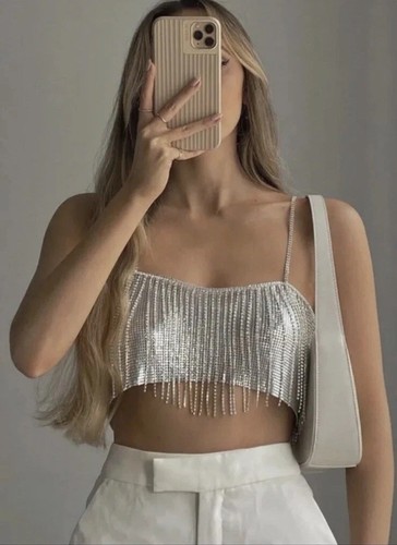Zara crop top - top, con